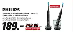 MediaMarkt PHILIPS Sonicare Diamondclean 9000 HX9914/54 Elektrische Schallzahnbürste Angebot