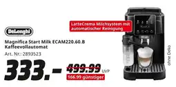 MediaMarkt DeLonghi Magnifica Start Milk ECAM220.60.B Kaffeevollautomat Angebot