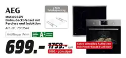 MediaMarkt AEG MM300BSPI Einbaubackofenset mit Pyrolyse und Induktion Angebot