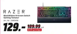 MediaMarkt RAZER BlackWidow V4 Green Switch Gaming-Tastatur Angebot