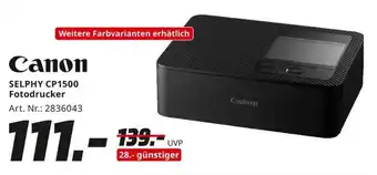 MediaMarkt Canon SELPHY CP1500 Fotodrucker Angebot