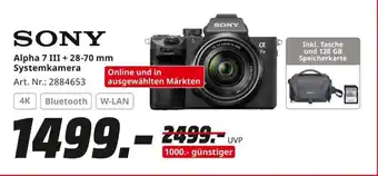MediaMarkt SONY Alpha 7 III + 28-70 mm Systemkamera Angebot