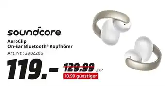 MediaMarkt 1 AeroClip On-Ear Bluetooth Kopfhörer Angebot