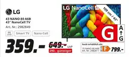 MediaMarkt LG 43 NANO 80 A6B 43" NanoCell TV Angebot