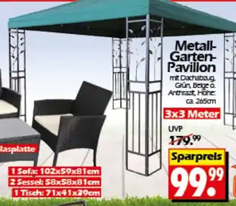 Wreesmann Metall- Garten- Pavillon Angebot