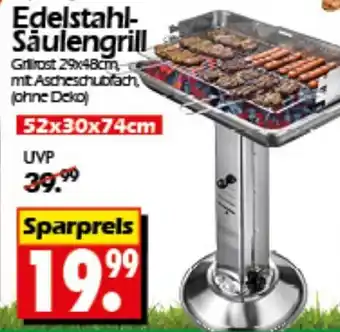 Wreesmann Grill-Holzkohle Edelstahl- Säulengrill Angebot