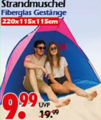 Wreesmann Strandmuschel Fiberglas Gestänge Angebot