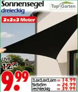Wreesmann Sonnensegel Top Garten Angebot