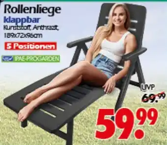 Wreesmann Rollenliege klappbar Angebot