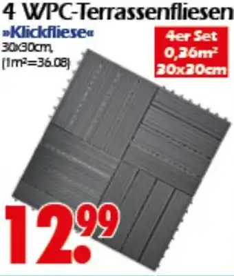 Wreesmann 4 WPC-Terrassenfliesen Angebot