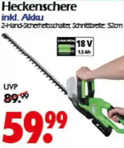 Wreesmann Heckenschere inkl. Akku Angebot