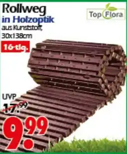 Wreesmann Rollweg in Holzoptik Top Flora Angebot