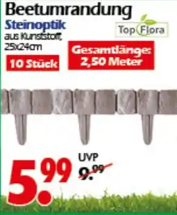 Wreesmann Top Flora Beetumrandung Steinoptik Angebot