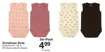 Zeeman Ärmelloser Body 2er-Pack Angebot