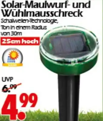 Wreesmann Solar-Maulwurf- und Wühlmausschreck Angebot