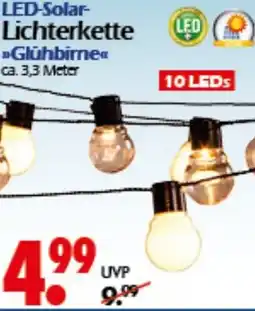 Wreesmann LED-Solar- Lichterkette Glühbirne Angebot
