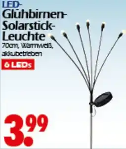 Wreesmann LED Glühbirnen- Solarstick- Leuchte Angebot