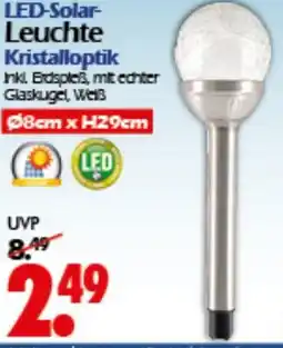 Wreesmann LED-Solar- Leuchte Kristalloptik Angebot
