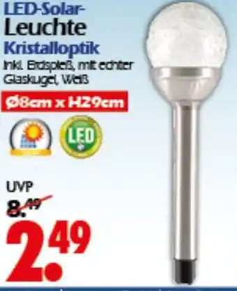 Wreesmann LED-Solar- Leuchte Kristalloptik Angebot