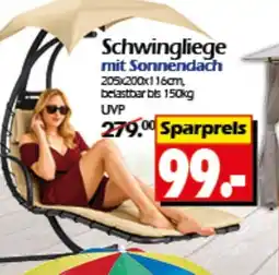 Wreesmann Schwingliege mit Sonnendach Angebot