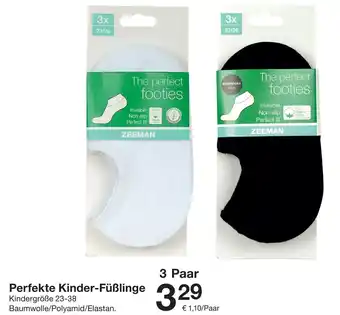 Zeeman Perfekte Kinder-Füßlinge 3 Paar Angebot
