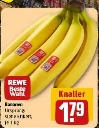 REWE REWE Beste Wahl Bananen Angebot