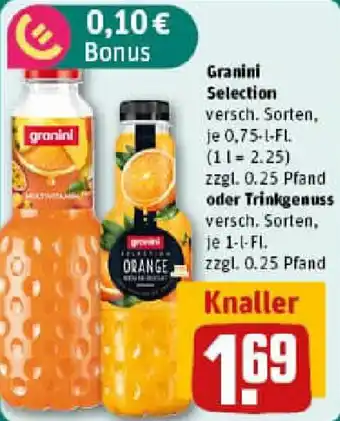 REWE Granini Selection Soder Trinkgenuss Angebot