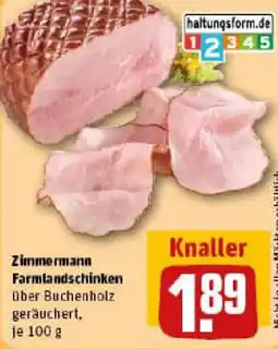 REWE Zimmermann Farmlandschinken Angebot