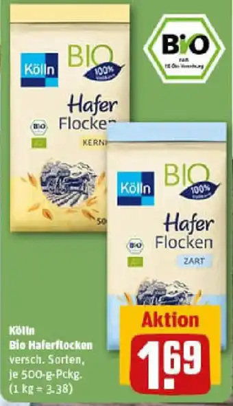 REWE Kölln Bio Haferflocken Angebot