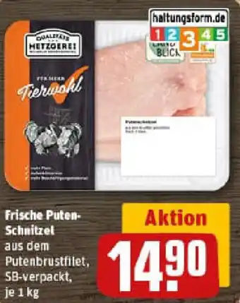 REWE Frische Puten- Schnitzel Angebot