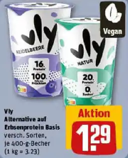 REWE Vly Alternative auf Erbsenprotein Basis Angebot
