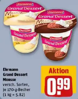 REWE Ehrmann Grand Dessert Mousse Angebot
