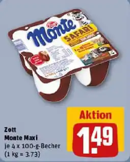 REWE Zott Monte Maxi Angebot