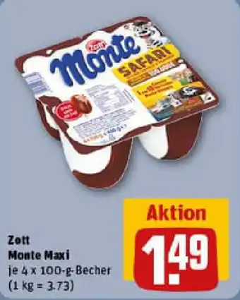 REWE Zott Monte Maxi Angebot