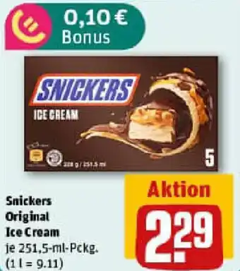 REWE Snickers Original Ice Cream Angebot