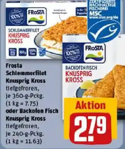 REWE Frosta Schlemmerfilet Knusprig Kross oder Backofen Fisch Knusprig Kross Angebot