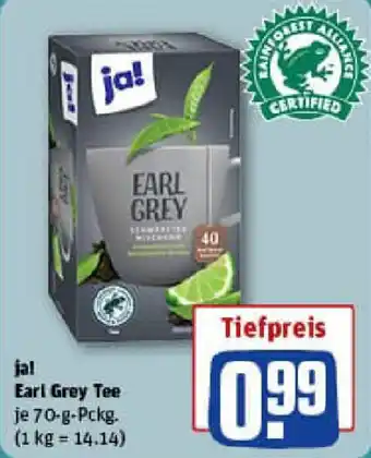 REWE ja! Earl Grey Tee Angebot