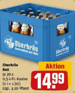 REWE Oberbräu Hell Angebot