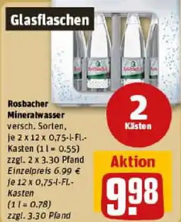 REWE Rosbacher Mineralwasser Angebot