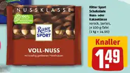 REWE Ritter Sport Schokolade Nuss- oder Kakaoklasse Angebot