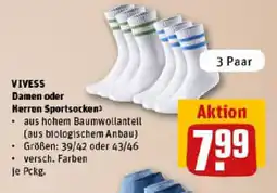 REWE VIVESS Damen oder Herren Sportsocken Angebot
