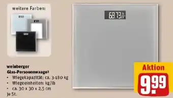 REWE weinberger Glas-Personenwaage Angebot