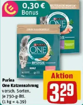 REWE Purina One Katzennahrung Angebot