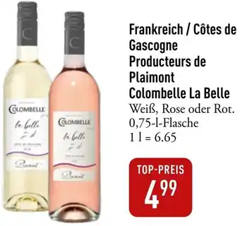 Galeria Markthalle Frankreich / Côtes de Gascogne Producteurs de Plaimont Colombelle La Belle Angebot