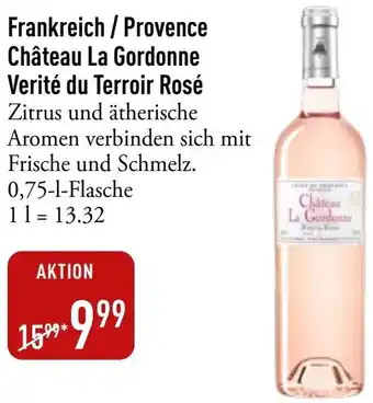 Galeria Markthalle Frankreich/Provence Château La Gordonne Verité du Terroir Rosé Angebot