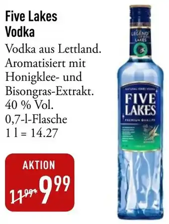 Galeria Markthalle Five Lakes Vodka Angebot