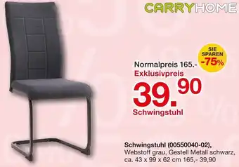 Möbelzentrum Pforzheim CARRYHOME Schwingstuhl Angebot