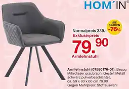 Möbelzentrum Pforzheim HOM'IN Armlehnstuhl Angebot