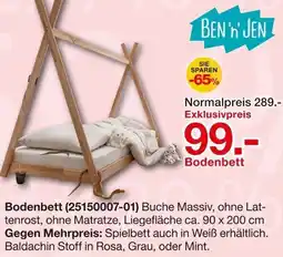 Möbelzentrum Pforzheim BEN 'n' JEN Bodenbett Angebot