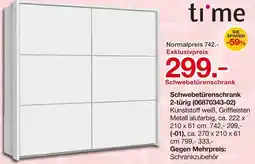 Möbelzentrum Pforzheim time Schwebetürenschrank Angebot
